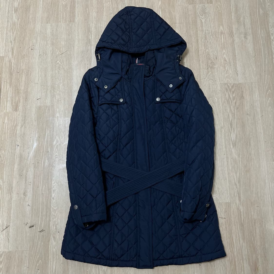 타미힐피거 여성 클래식 트렌치 롱 퀼팅점퍼 롱패딩 M/95  상품이미지1