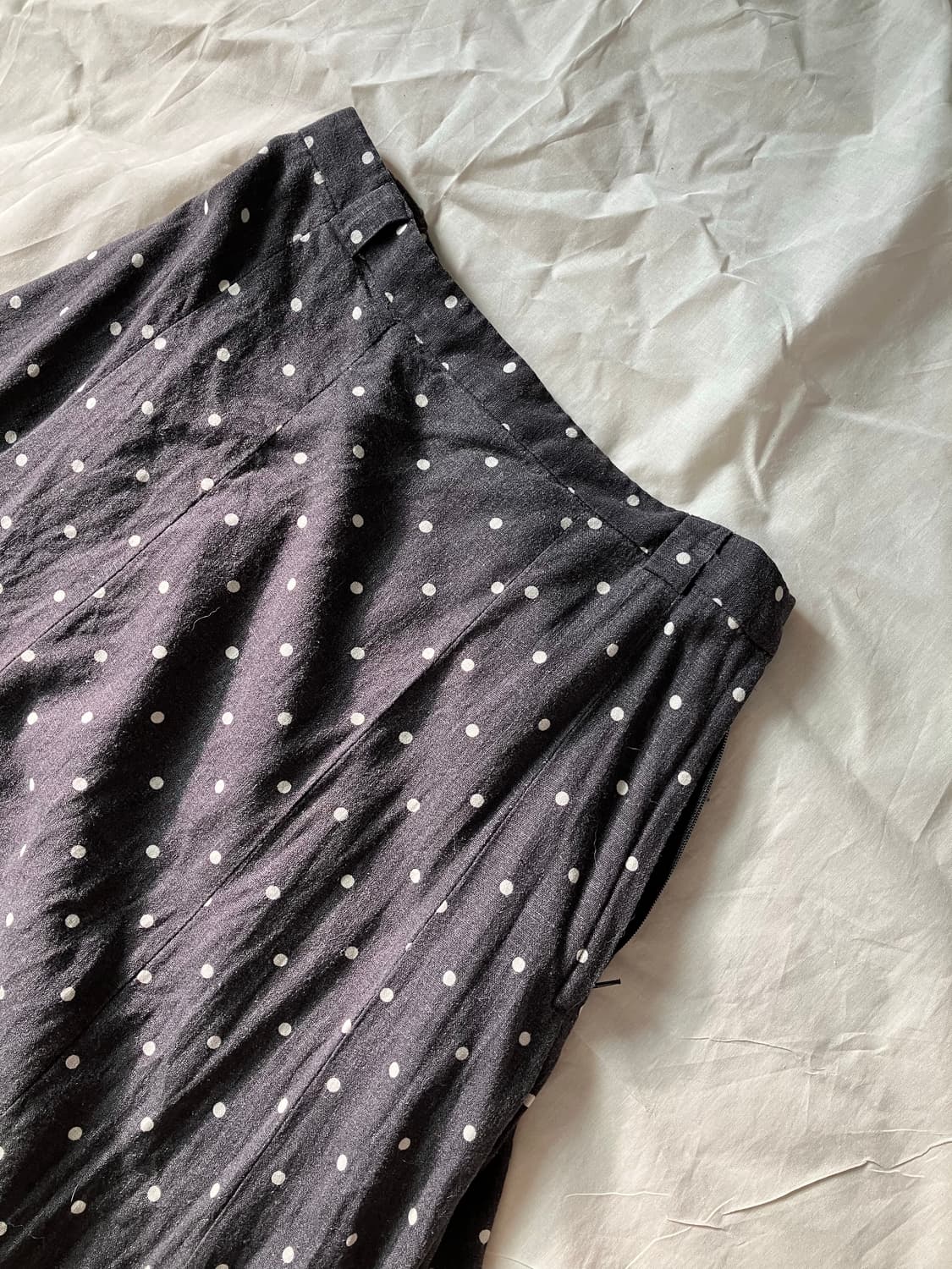 검정색 땡땡이 롱 스커트 상품이미지2