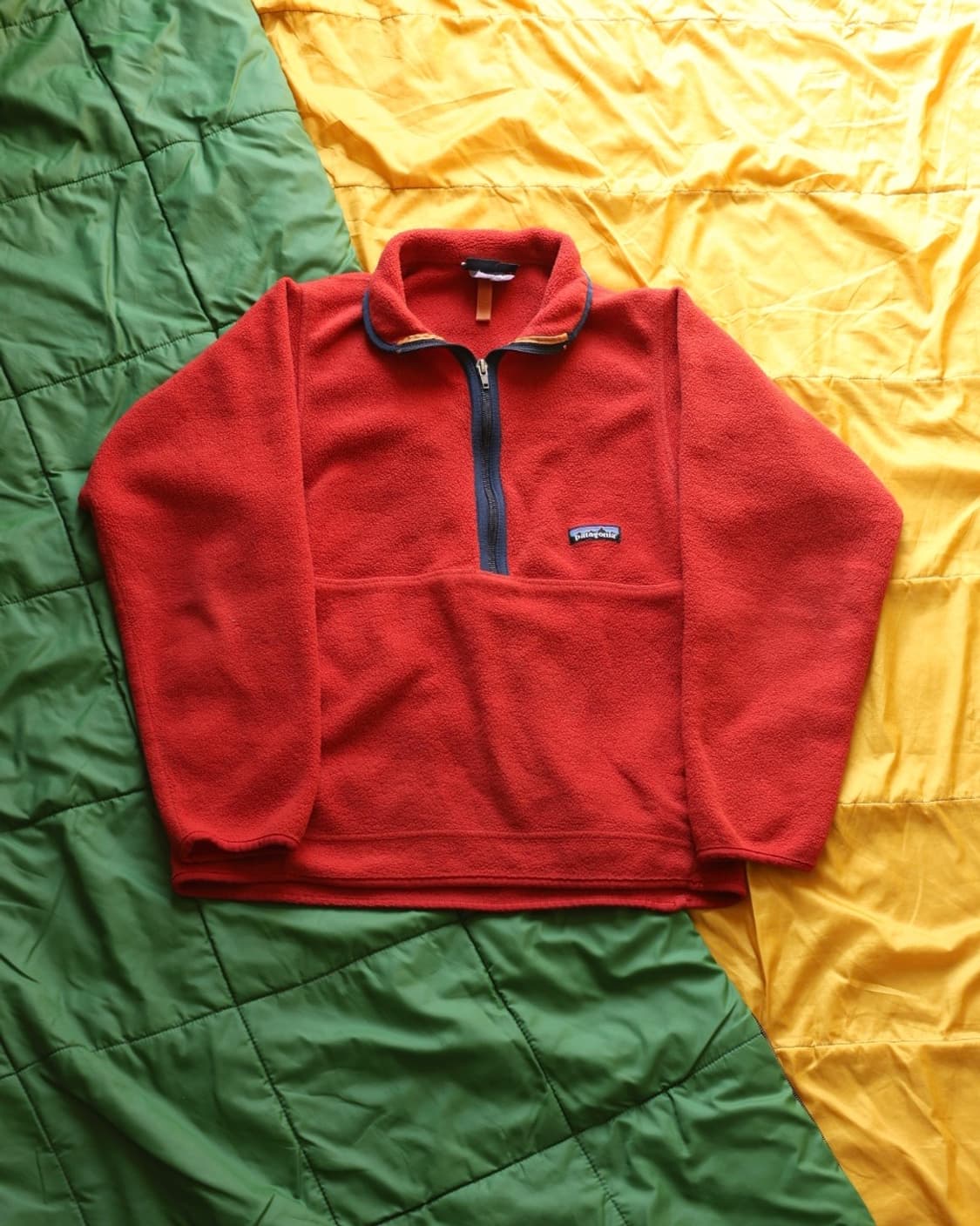 파타고니아 00s 마수피얼 신칠라 하프집업 플리스 딥 레드 XS 상품이미지1