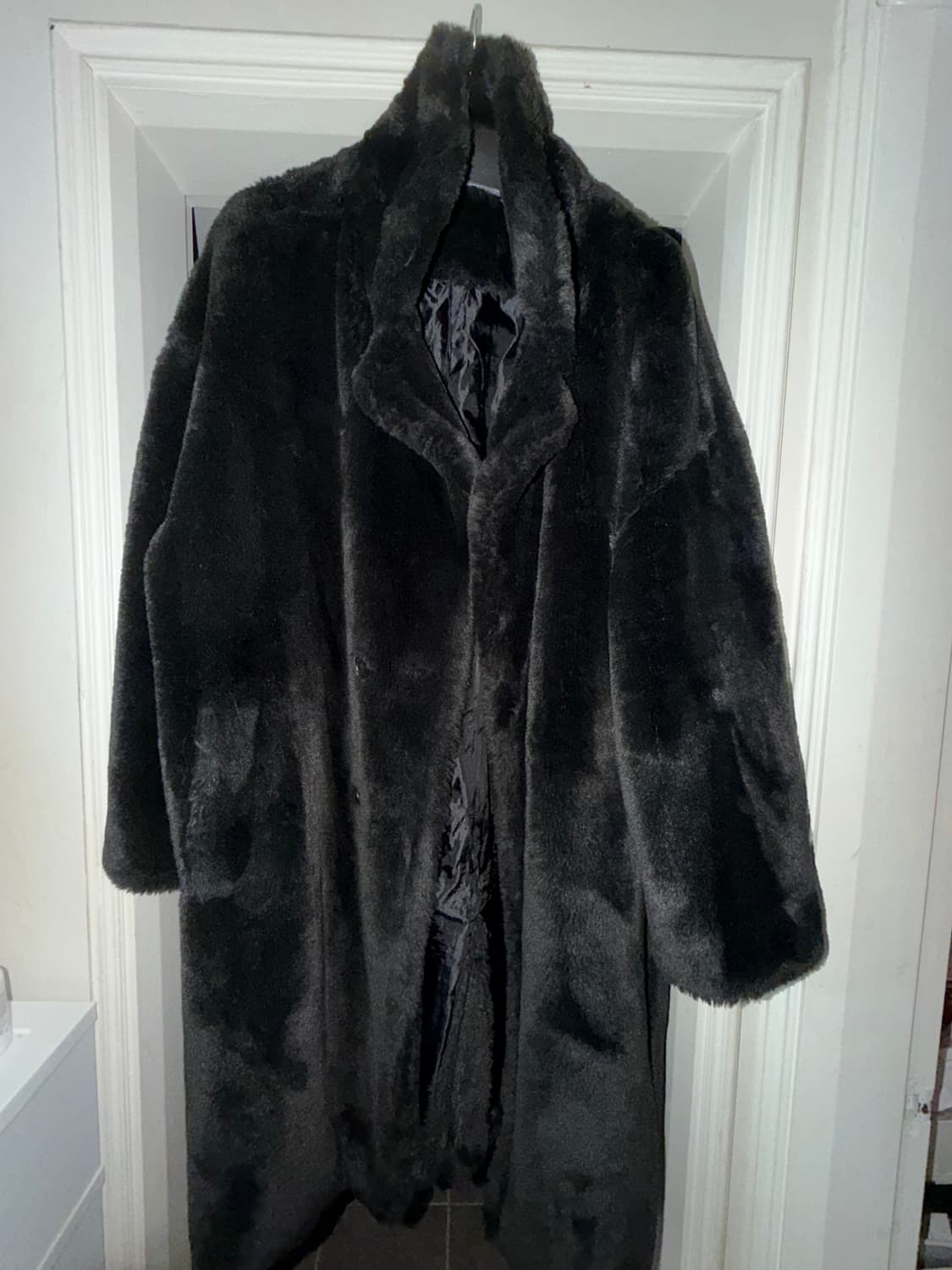 black 퍼 코트 상품이미지1