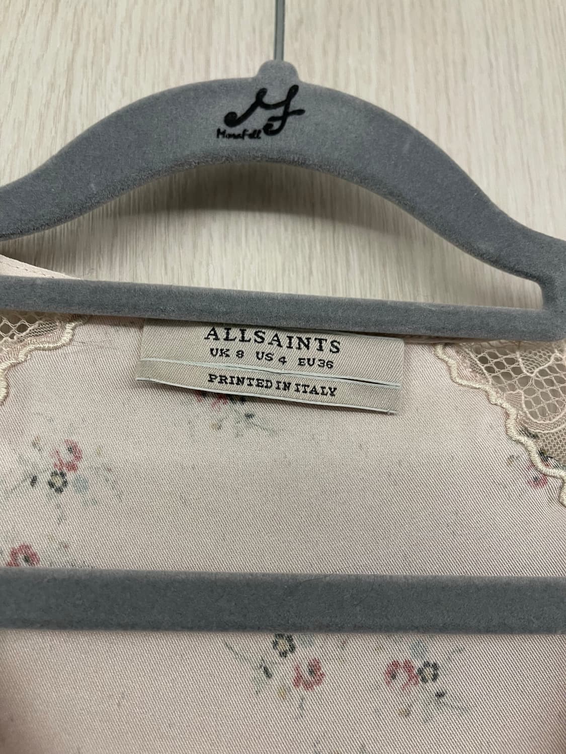 AllSaints 올세인츠 핑크 플라워 레이스 슬립 나시 상품이미지2