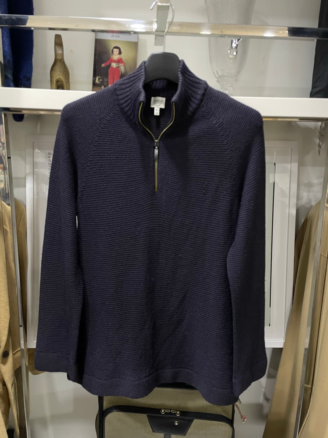 아르마니/딥퍼플 반집업니트티(S) 상품이미지1