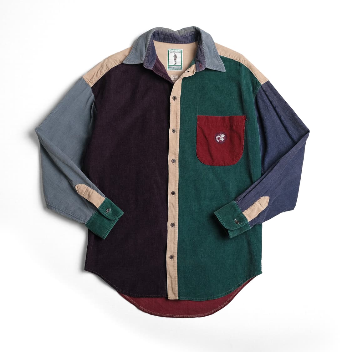 나이젤카본 올드라벨 코듀로이 패치워크 셔츠 3(105)사이즈 상품이미지3