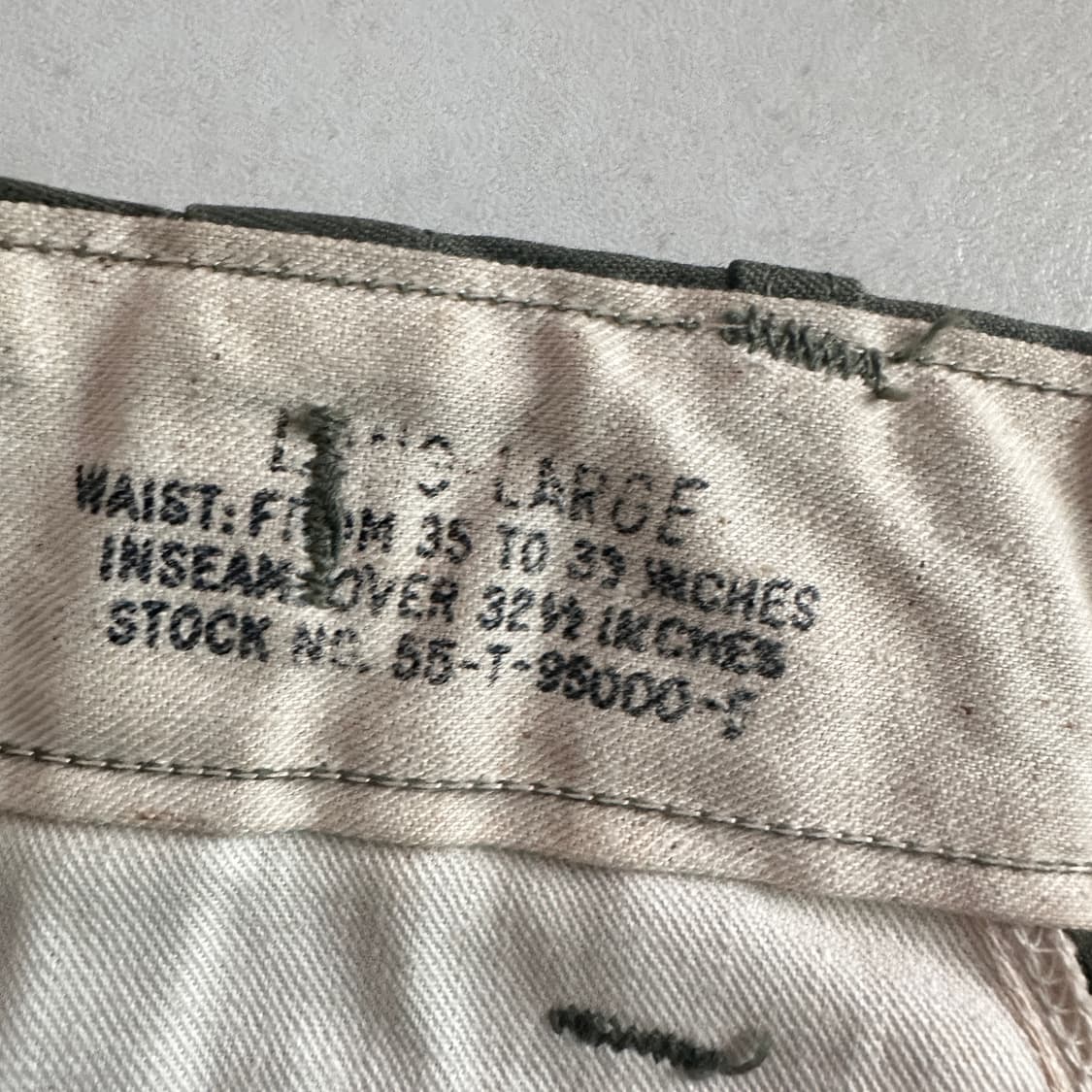 50s 데드스탁 미군 오리지널  M-1951 필드 카고 팬츠 L-Long 상품이미지6