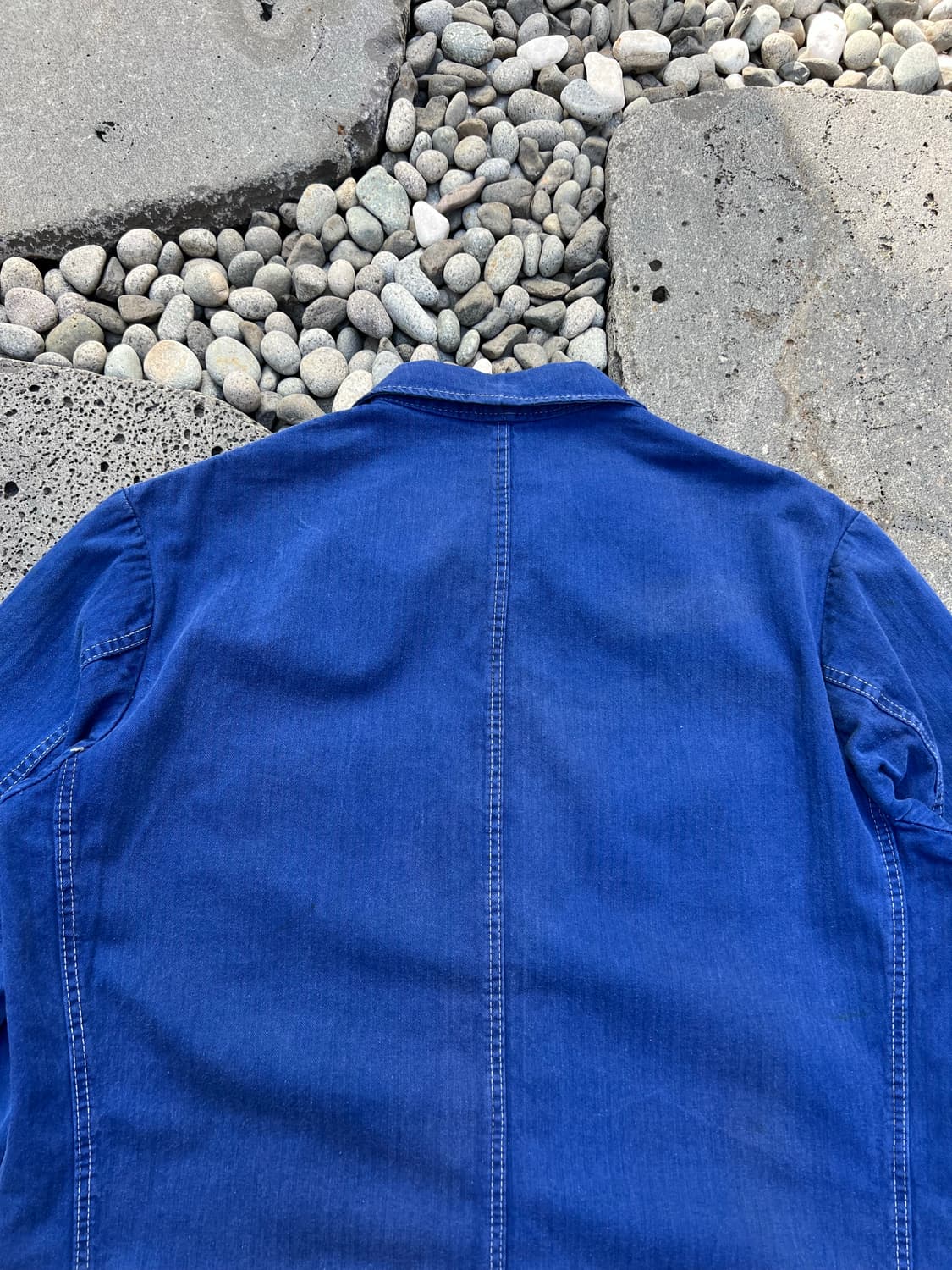 WASHING BLUE OLD VINTAGE HBT 헤링본프렌치워크자켓 상품이미지8