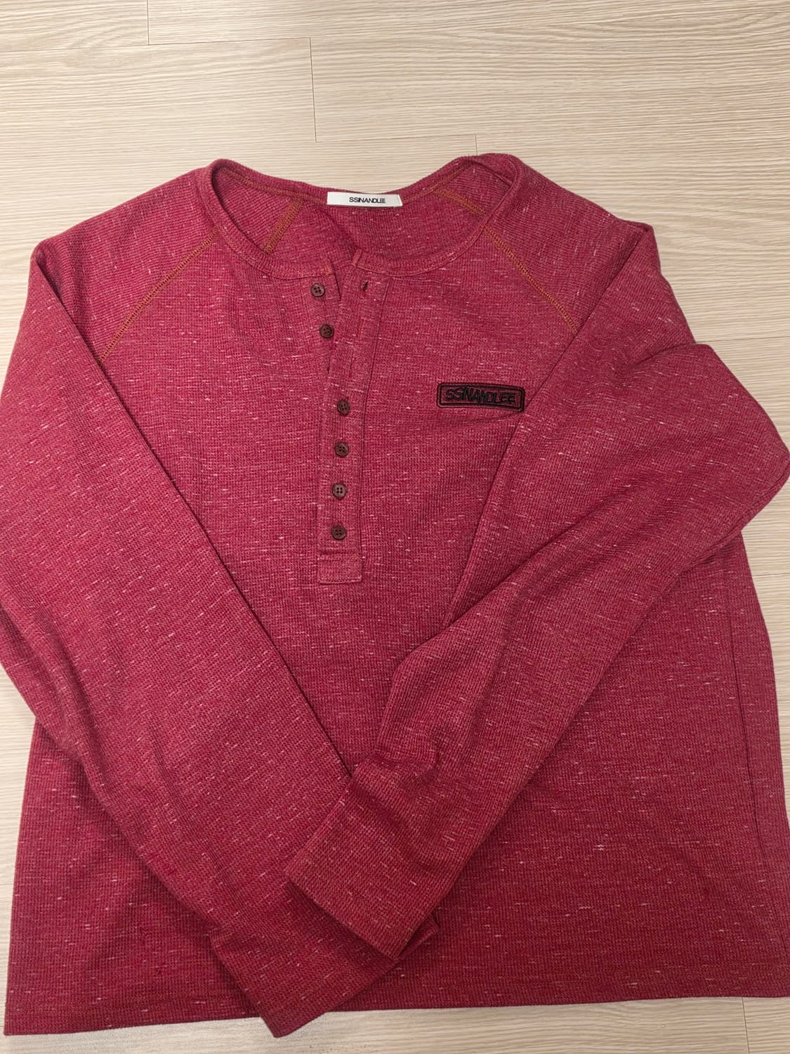 [새제품] m 신앤리 헨리넥 티셔츠 상품이미지4