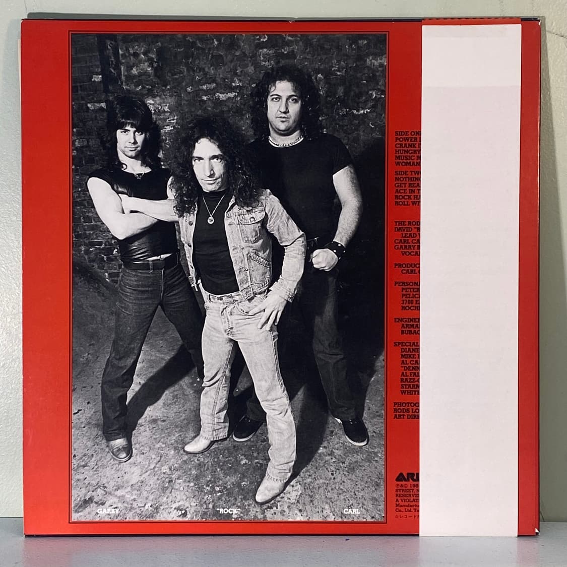 (중고LP-메탈) The Rods -The Rods 상품이미지2