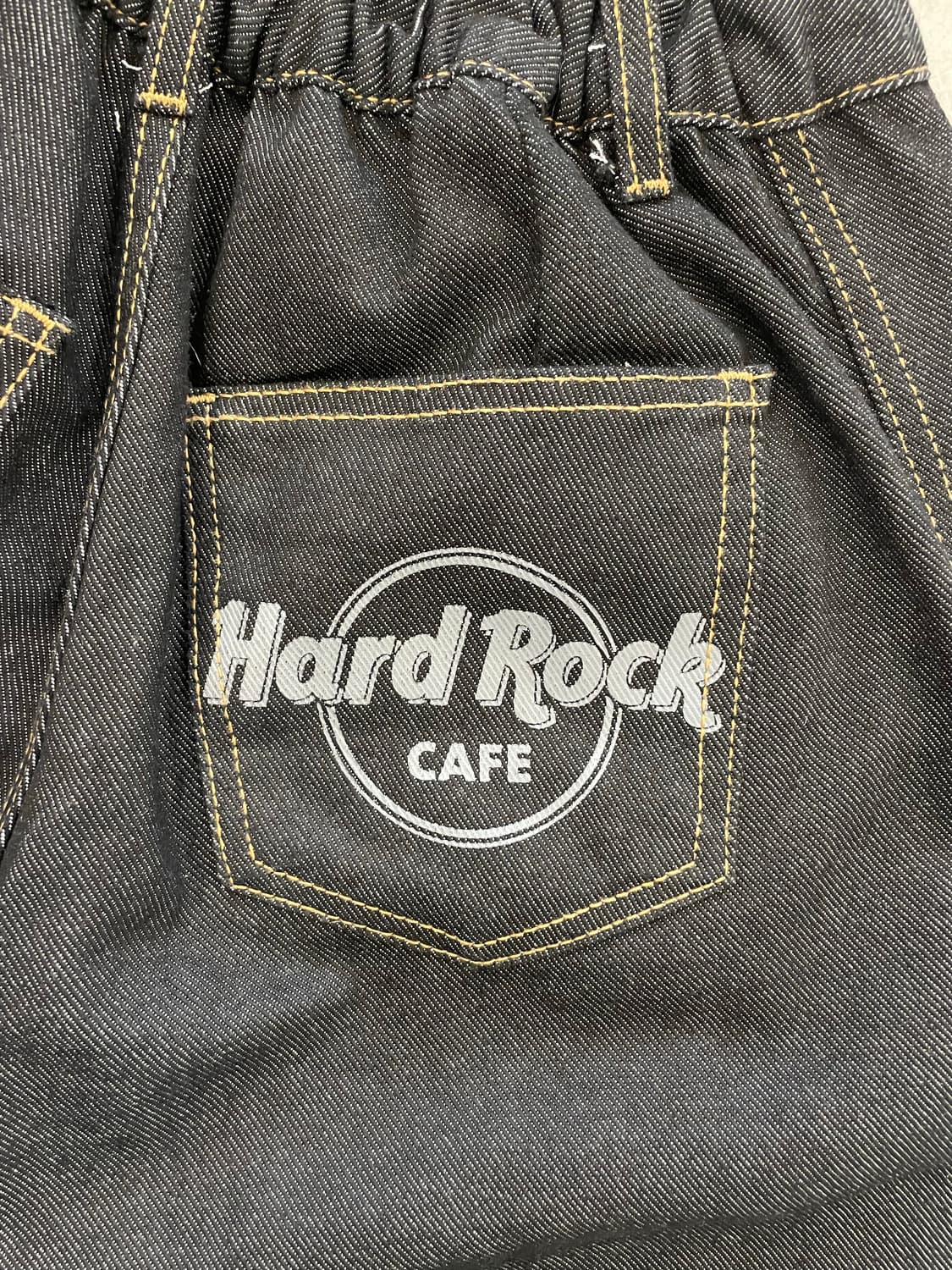 백 프린팅 커브드 데님 상품이미지4