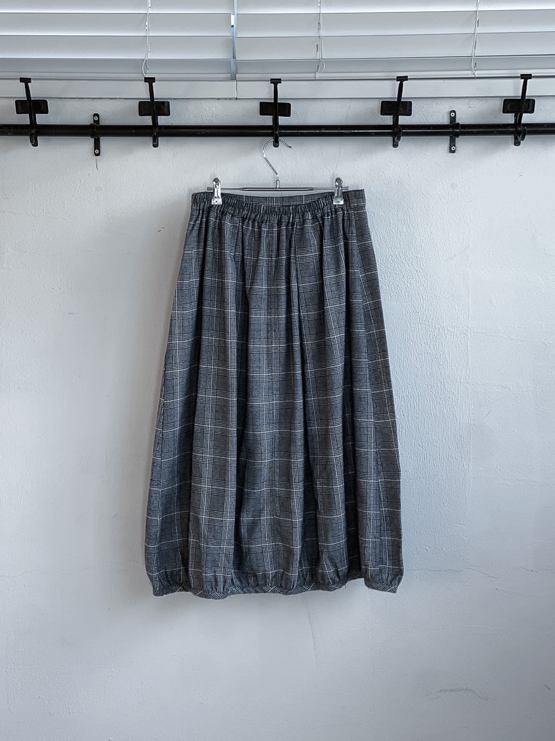 Gray Tartan Pumpkin Long Skirt 0279 상품이미지6