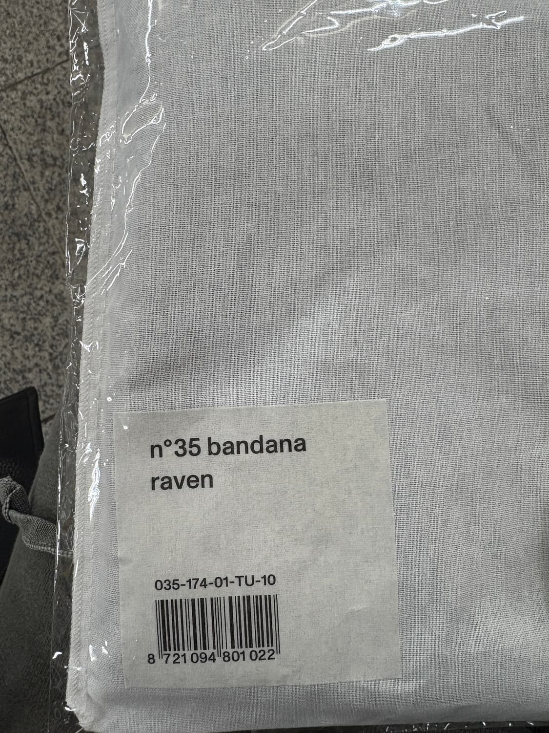 익스트림 캐시미어 반다나 블랙 새상품 상품이미지2