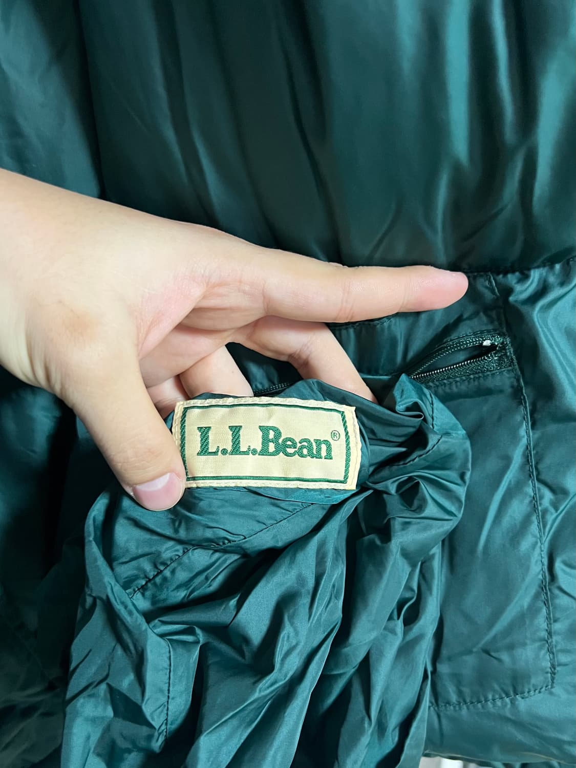 80s L.L.bean 엘엘빈 패커블 구스 다운 푸퍼 자켓 XXL 상품이미지4