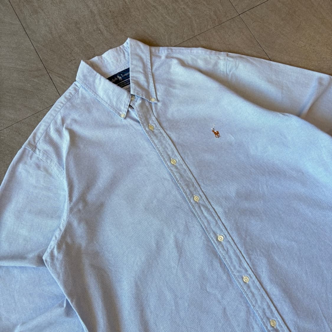 폴로 정품 스카이블루 멀티포니 셔츠 상품이미지2