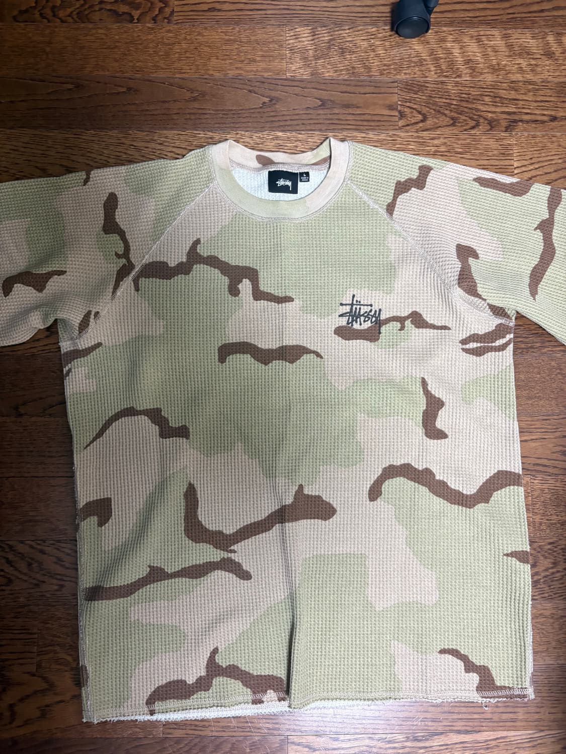 스투시 레글런 롱슬리브 샌드카모 L 상품이미지3