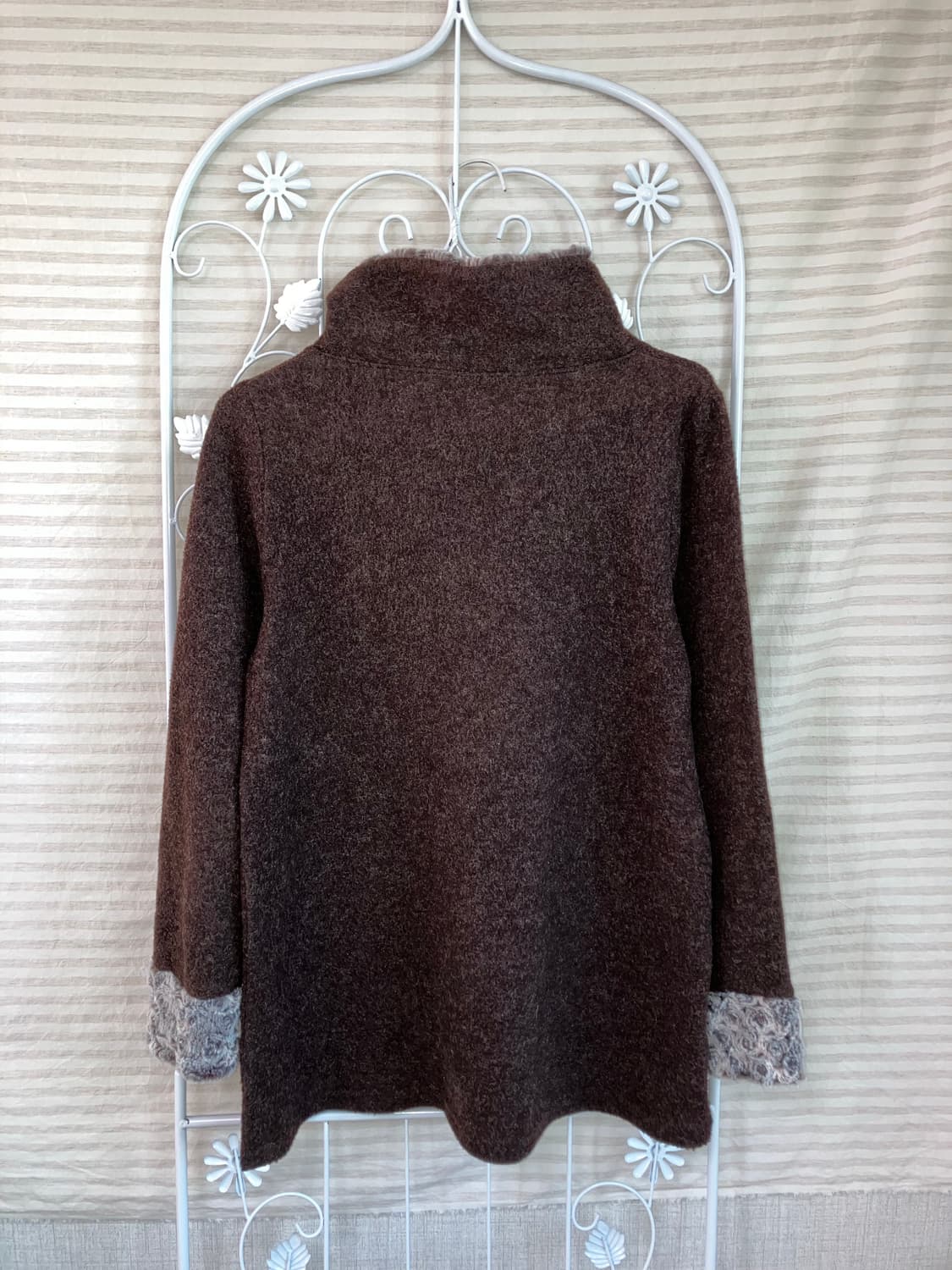 jpn vintage 브라운 보헤미안 니트 y2k 스트릿 갸루 펑키 상품이미지5