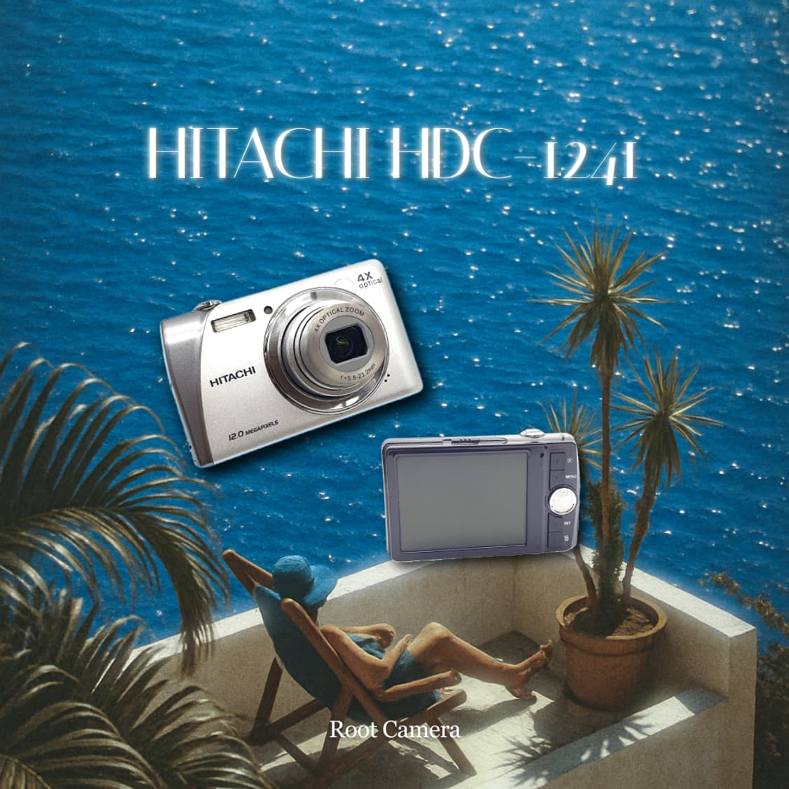 히타치 HDC-1241 + 박스  메탈릭 실버 빈티지 디카 디지털카메라 상품이미지1