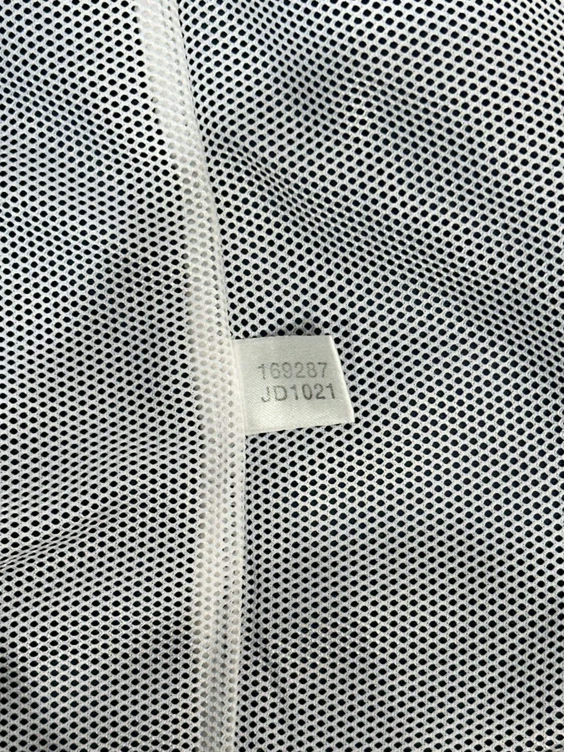 90s 아디다스 화이트 네이비 올드스쿨 바람막이 자켓 M 상품이미지8