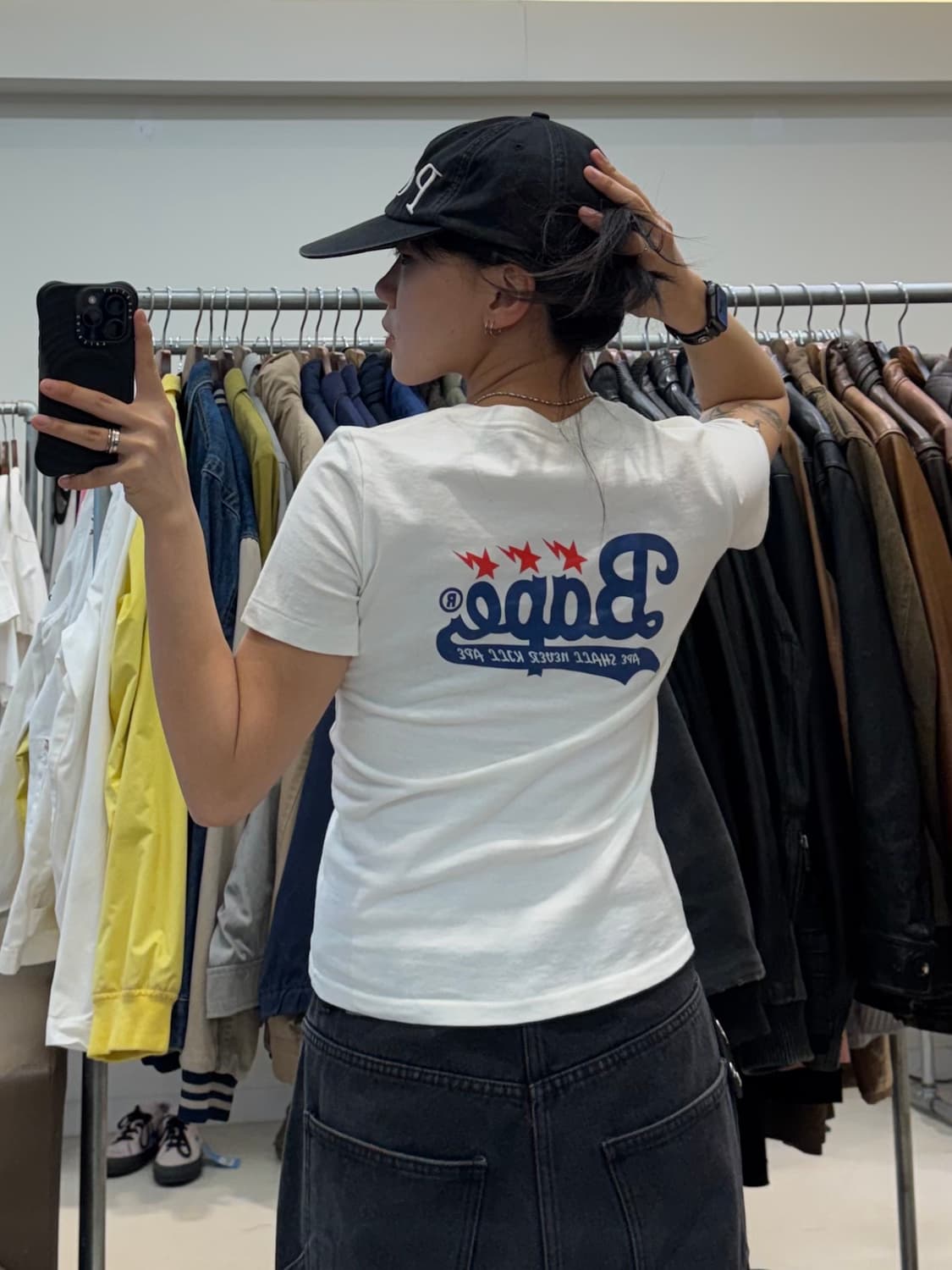 베이프 베이스볼 로고 티셔츠 상품이미지8