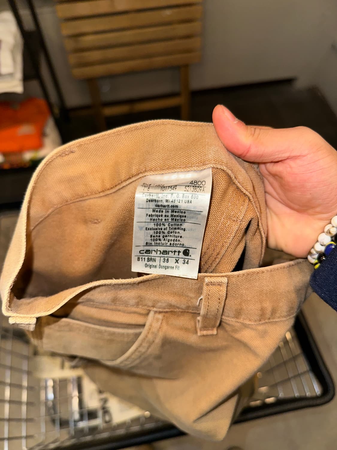 00’s Carhartt distressed single work PT 상품이미지10