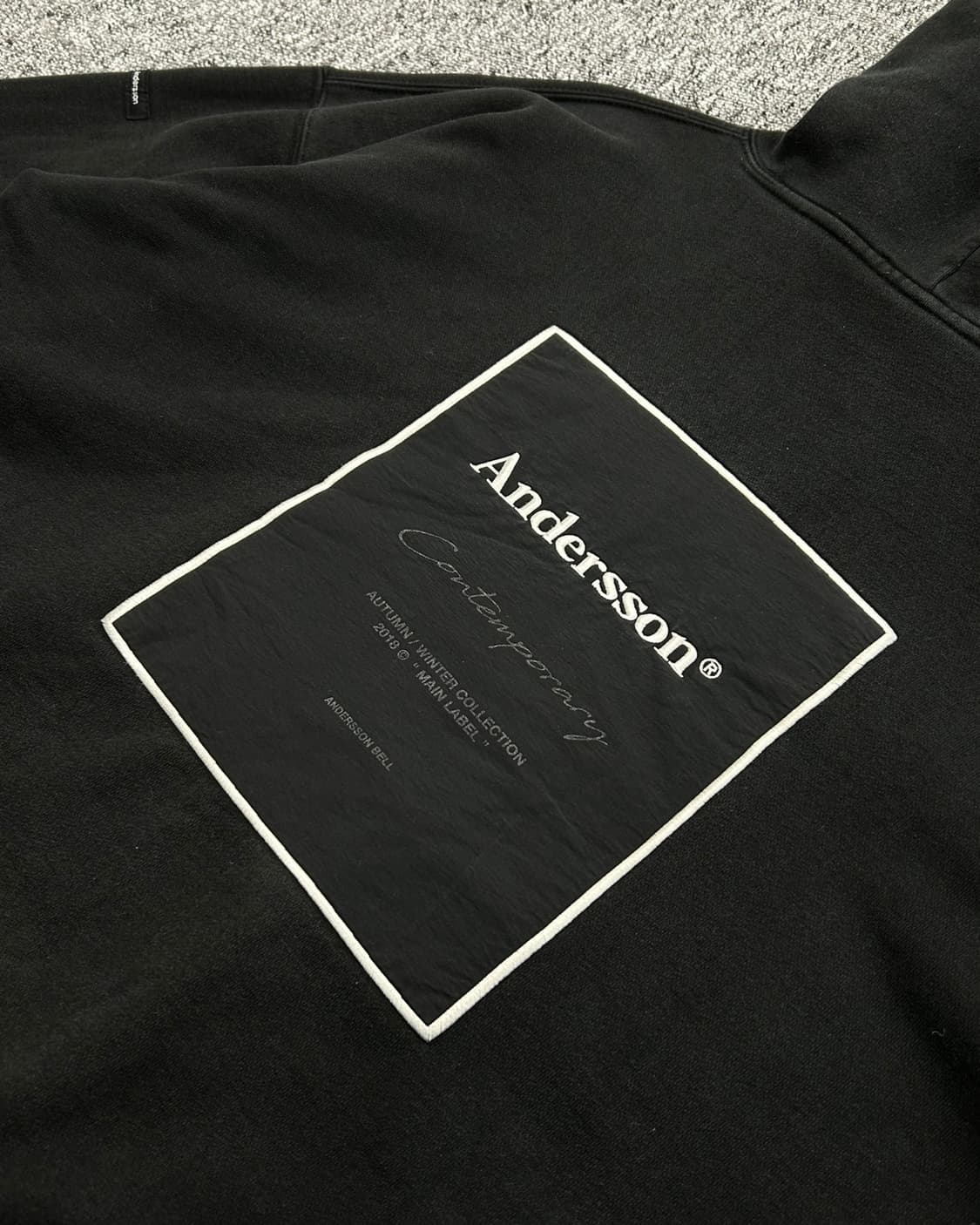 엔더슨벨 빅로고 오버핏 후드티  상품이미지4