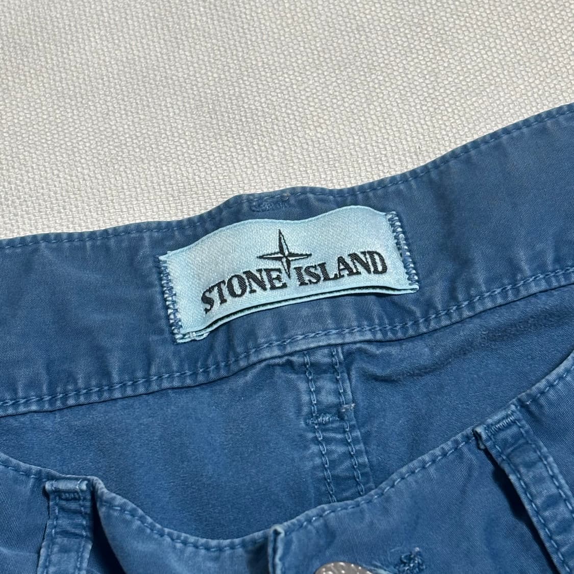 W32 스톤아일랜드 TYPE:SL 블루 코튼 팬츠 상품이미지4