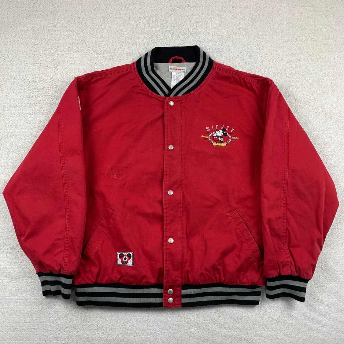 더 디즈니 스토어 미키마우스 자수 디테일 코튼 바시티 자켓 상품이미지1