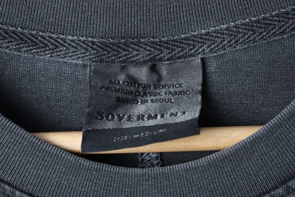 (M-XL) 소버먼트 반팔 티셔츠 피그먼트 그레이 무지-H33490 상품이미지5