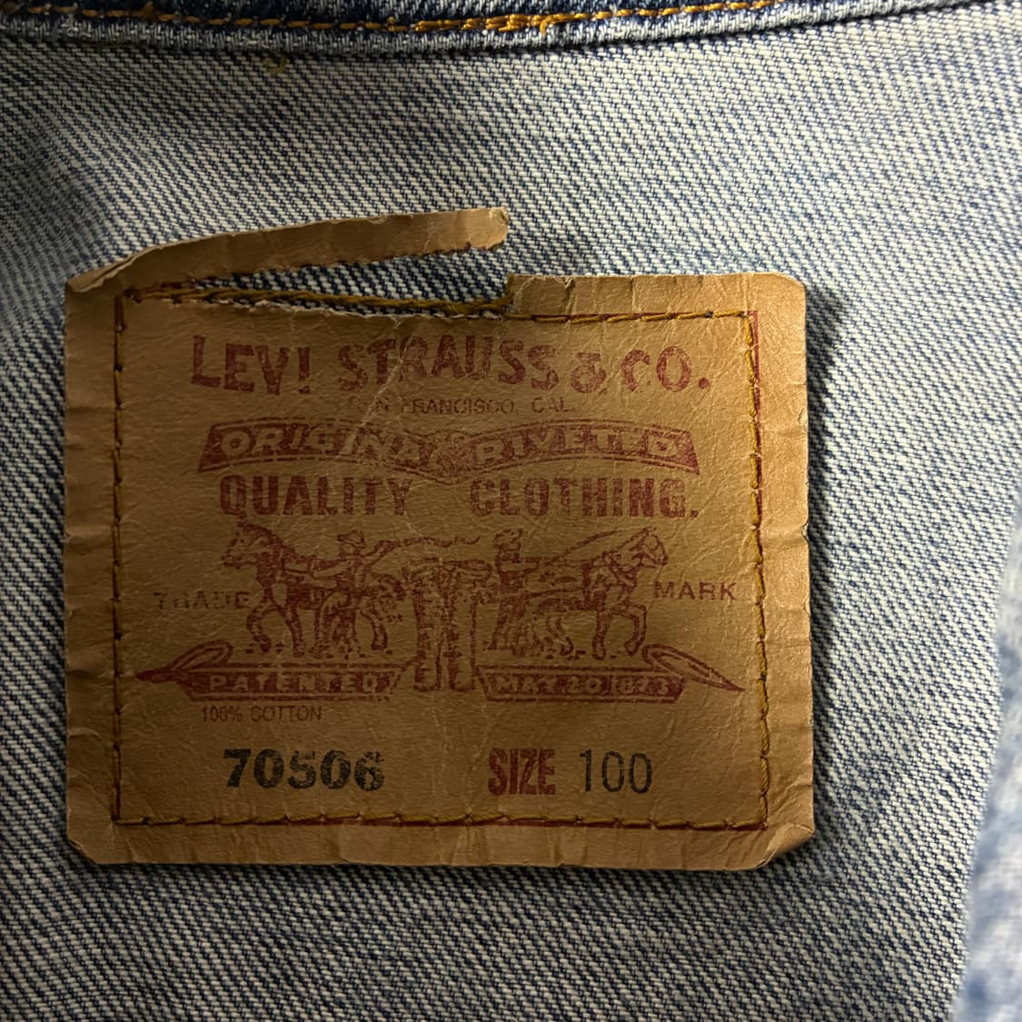 Levi's  리바이스 90,s 레드탭 70506 데님 트러커 자켓  상품이미지5
