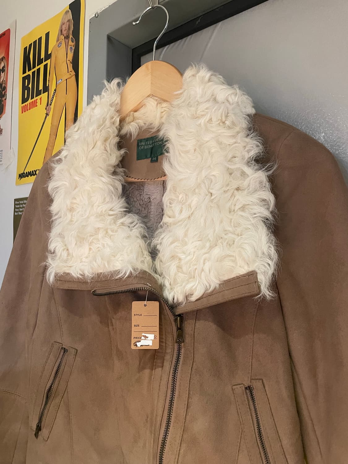 베네통 양털 무스탕 자켓 상품이미지2