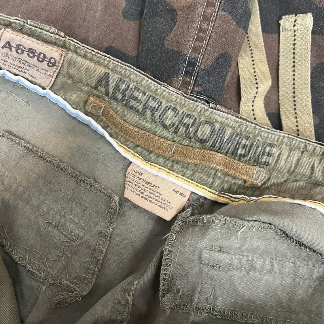 아베크롬비 밀리터리 카모플라쥬 카고 팬츠 L 상품이미지4