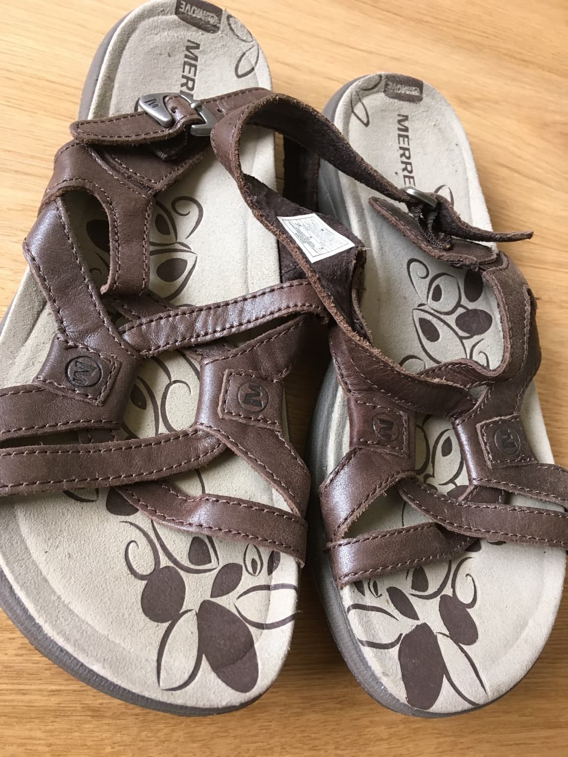 [직수입] 빈티지 merrell 레더 샌들 브라운 230-235 상품이미지2