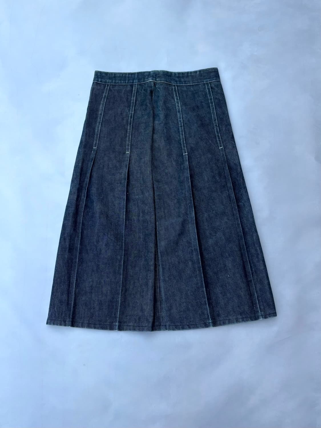 Denim pleats skirt 상품이미지6