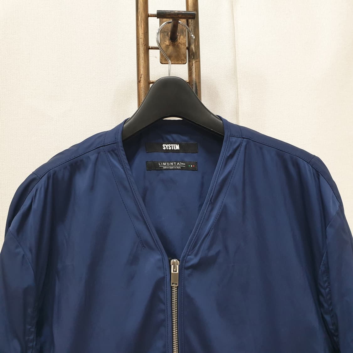 시스템 옴므 네이비 브이넥 집업 자켓 105 상품이미지3