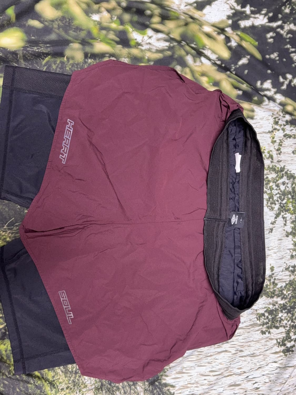 [90] 엄브로 투인원 러닝 쇼츠 퍼플 상품이미지3