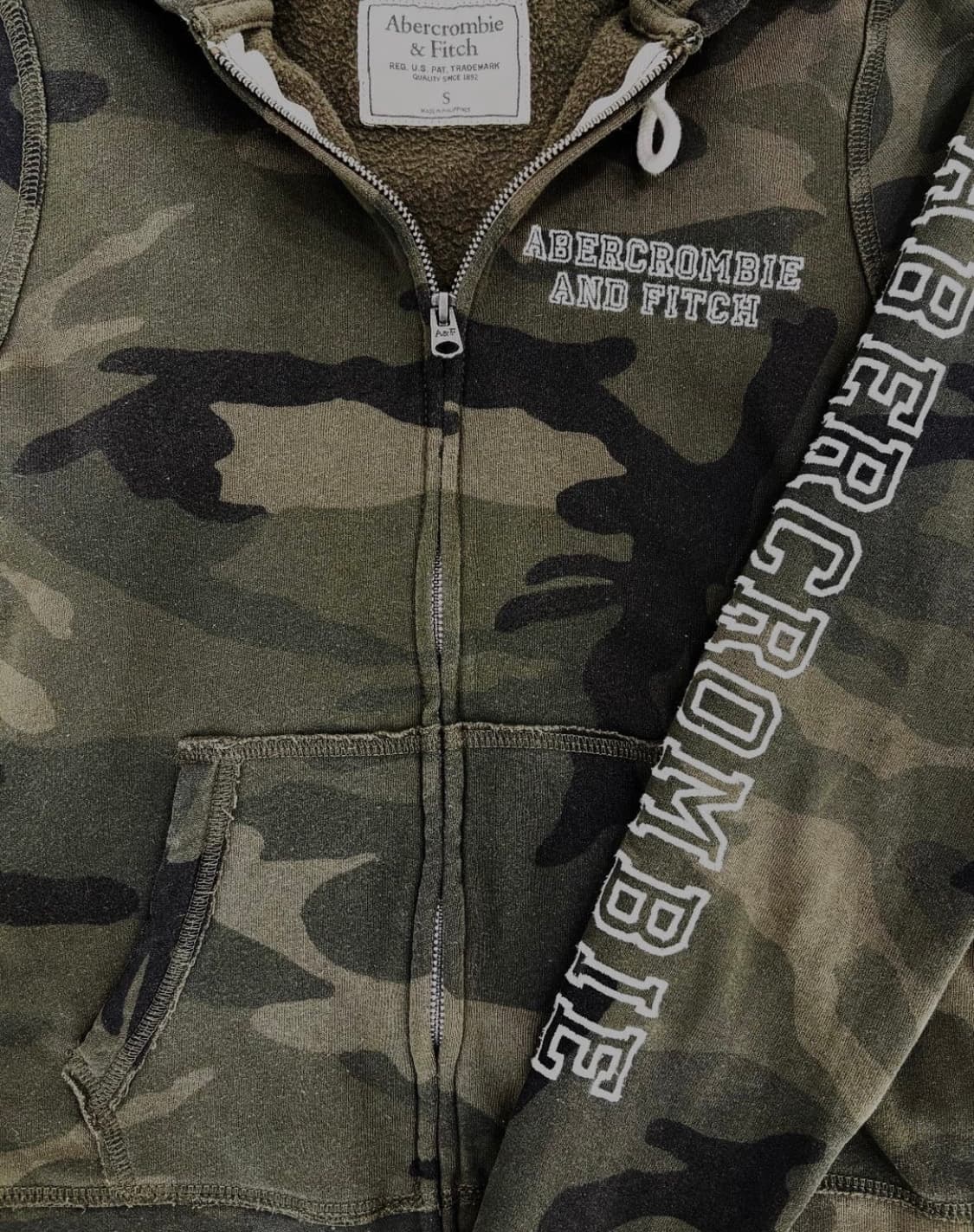 아베크롬비 카모 후드집업 상품이미지2