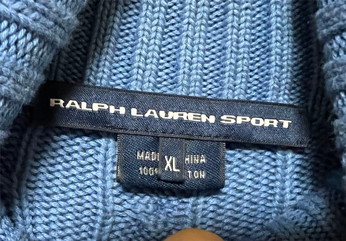 POLO 여자 목폴라 니트 꽈배기 겨울 캐주얼 L 100 77 상품이미지3