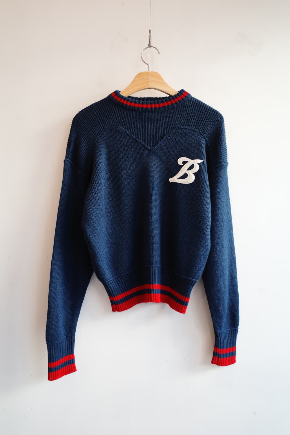 Town&Country 레터링 패치 울 니트  상품이미지1