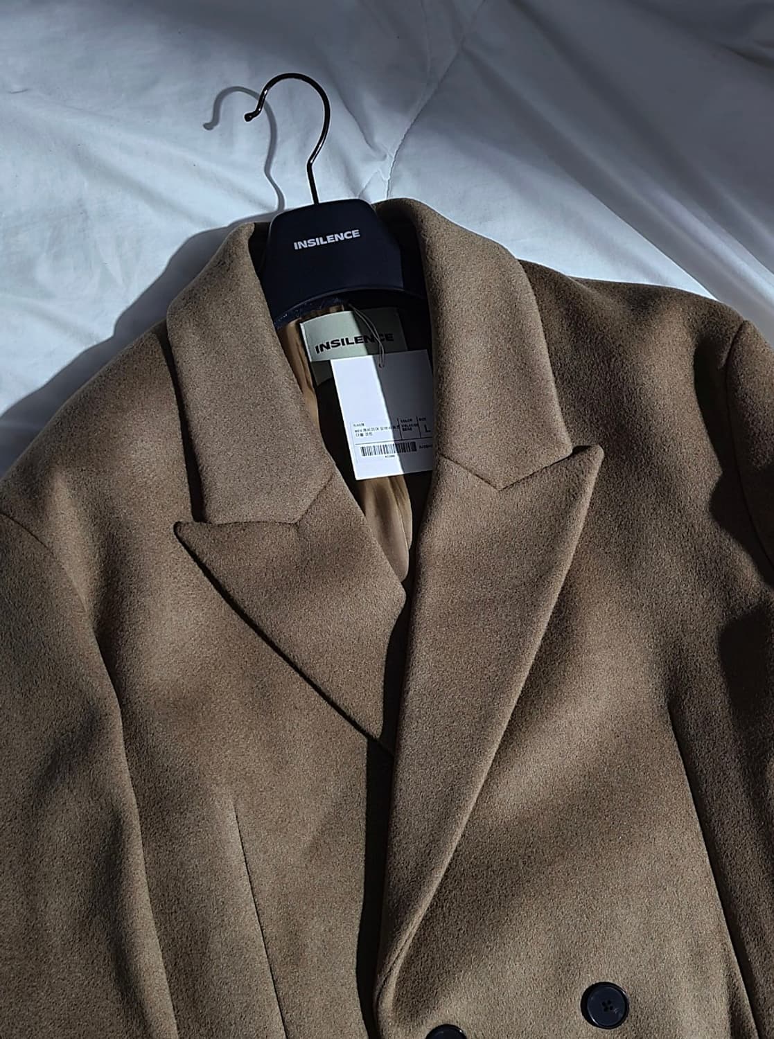 인사일런스 MTR 캐시미어 오버사이즈 더블코트(L) 상품이미지1