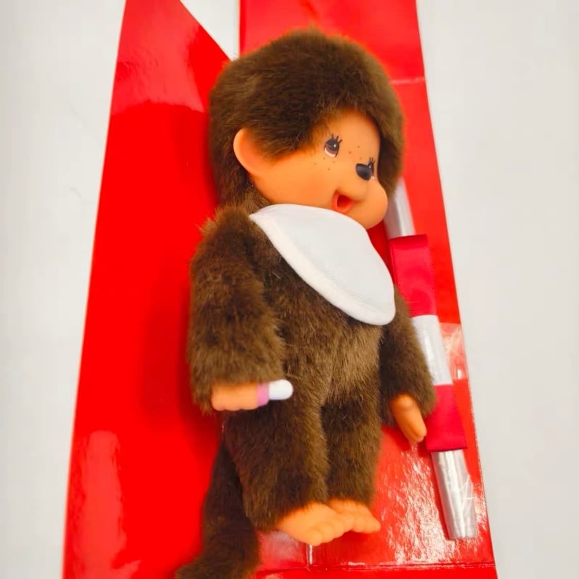 희귀 몬치치 무지 턱받이 메세지 인형 상품이미지3