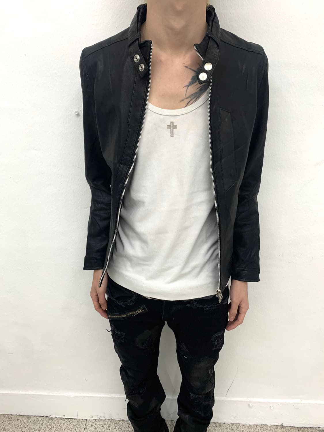 Vanquish lambskin leather jacket 상품이미지2