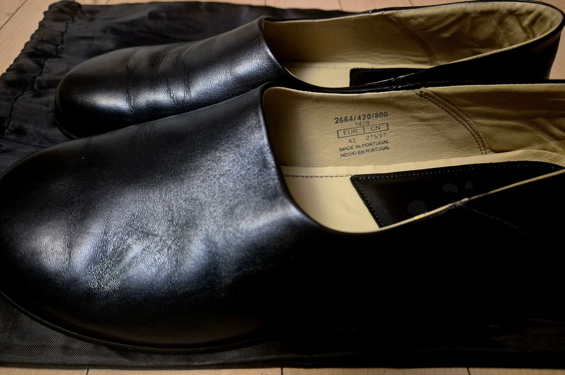 ishii맛 라운드토 레더 플랫슈즈  상품이미지2