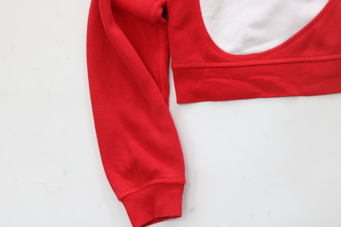 나이키 빅로고 스우시 레드 크롭 맨투맨 상품이미지4