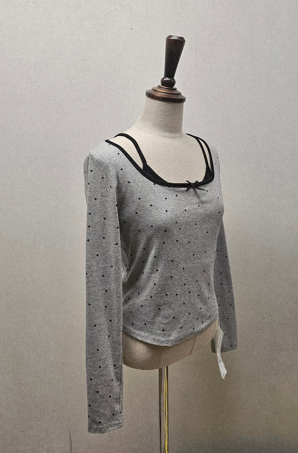 [새상품/택O] 발레코어 도트 리본 긴팔 LA POMME petit 감성 상품이미지8