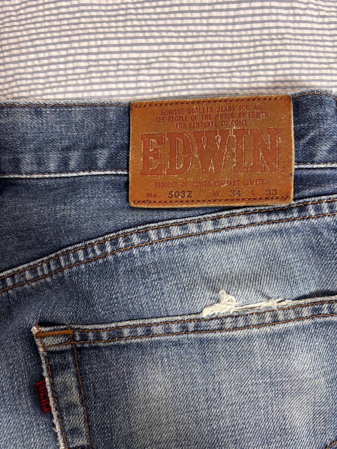 시간이 만든 예술 - 빈티지 EDWIN 503Z, 일본 데님의 시작 상품이미지7