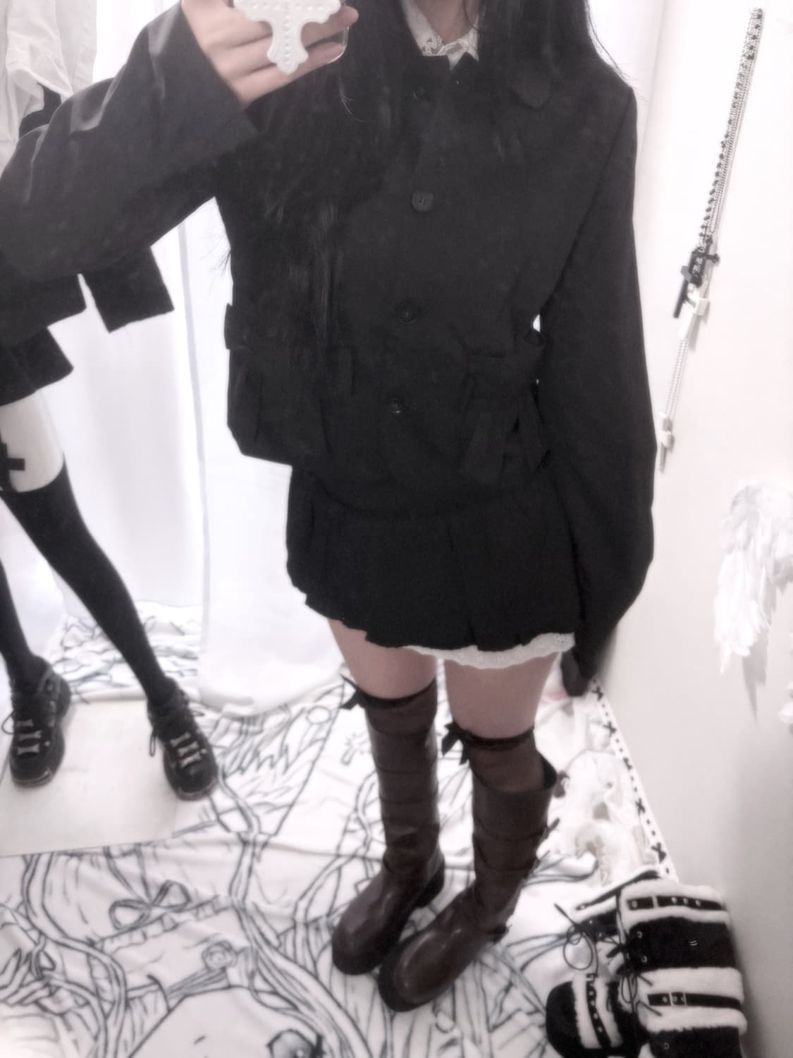 리본 크롭 블레이저 상품이미지3