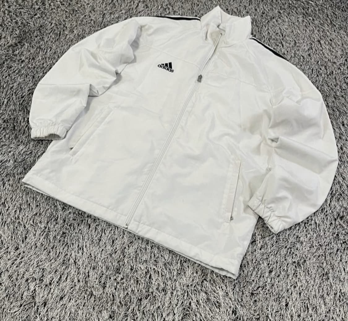 아디다스 화이트 바람막이 트랙탑 져지자켓 95/M 상품이미지1