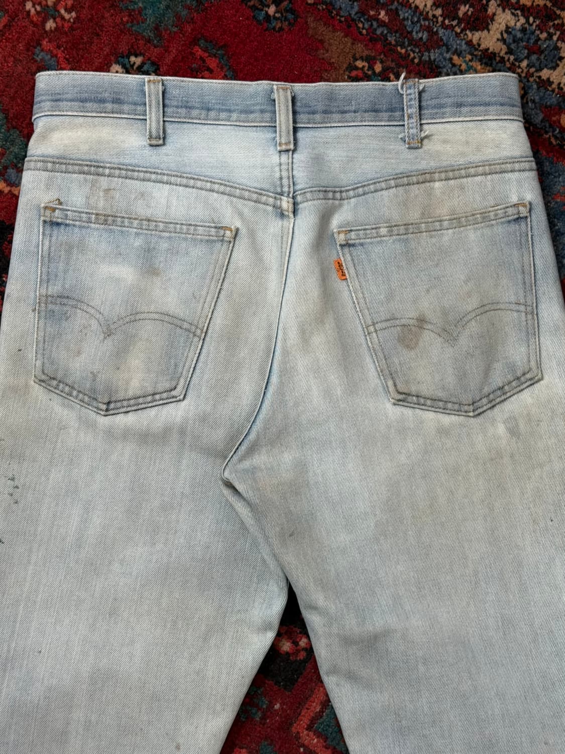 70's USA Made 빈티지 리바이스 646 벨바텀 부츠컷 오렌지탭 상품이미지6