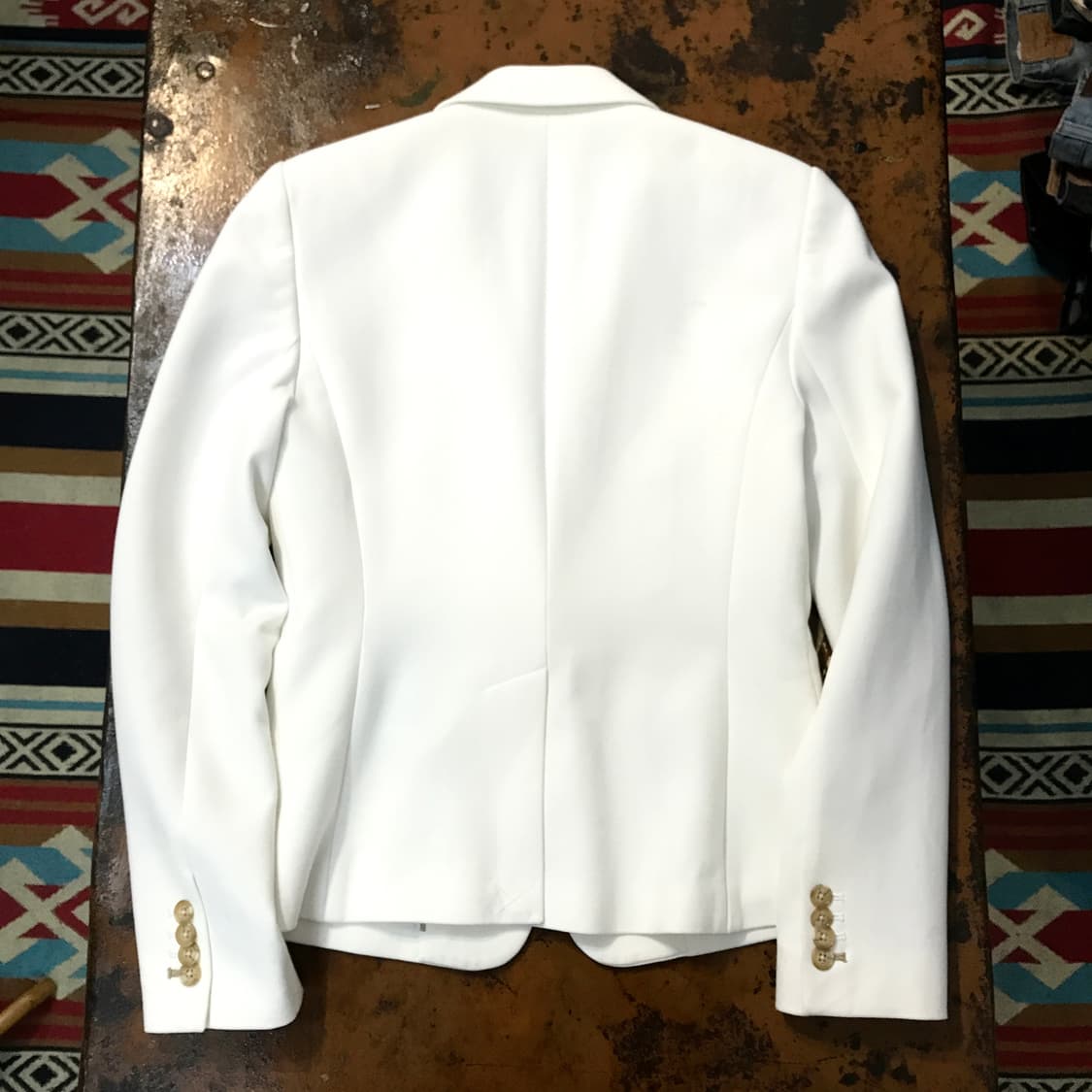 아르마니 익스체인지 화이트 원버튼 블레이저 자켓 여성 44 55 사이즈 상품이미지6