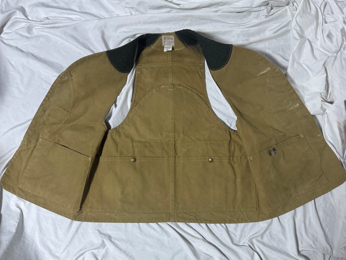 80s usa 필슨 tin cloth 헌팅 베스트 상품이미지3
