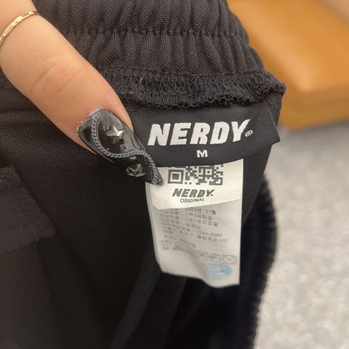 널디 키치 유니크 블랙퍼플 져지 트랙팬츠 M C08509 상품이미지5