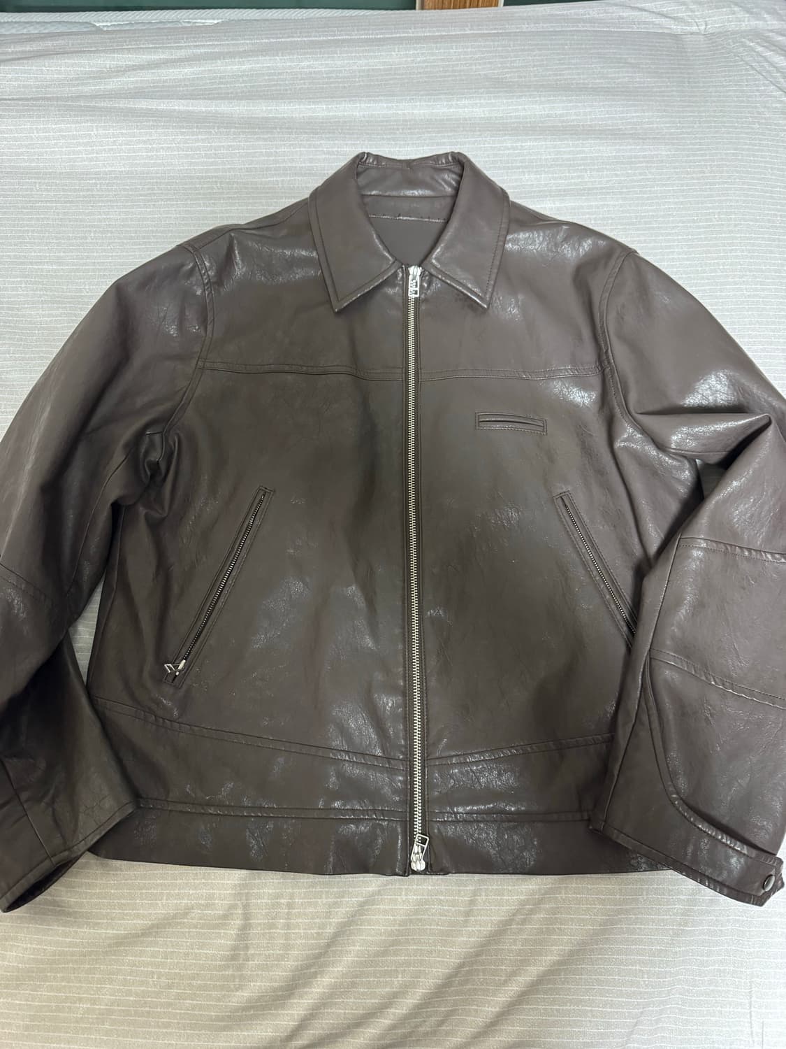 999휴머니티 레더자켓 브라운 1 상품이미지1